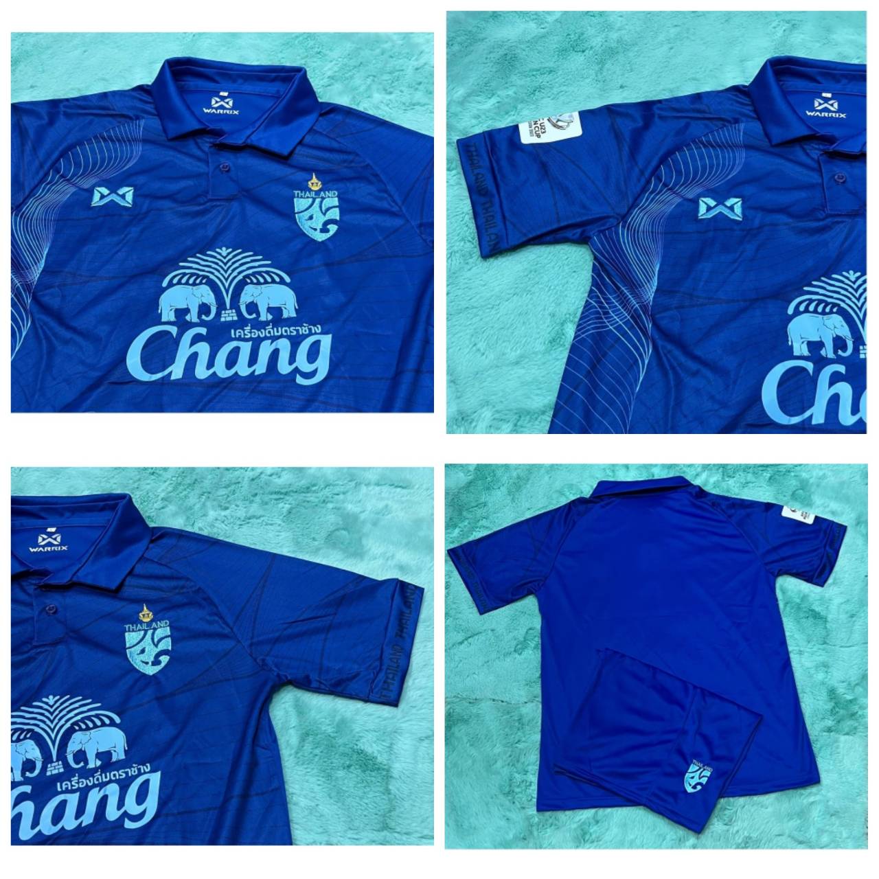 Ретро Винтаж ТАИЛАНД Футбол Футбол Поло ДЖЕРСИ Национальная ЧИР Быстросохнущая Рубашка — фото 7
