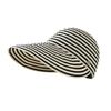 New empty top sun hat, large brim foldable contrasting stripes, sun hat, sun protection hat, empty top hat for women