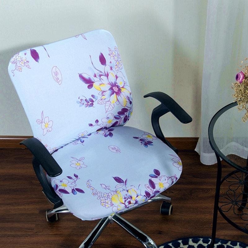 Elastic Split Chair Cover, Computer Swivel Chair Cover, Chair Cover, Office Chair Cover, Seat Cushion Cover - Printed Model