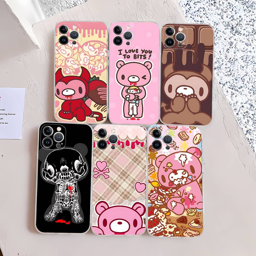 Popular Kawaii G-gloomyS Bears Transparent Phone Case For IPhone 17 Air 16 Pro Max 15 14 13 12 11Plus Shockproof Cover