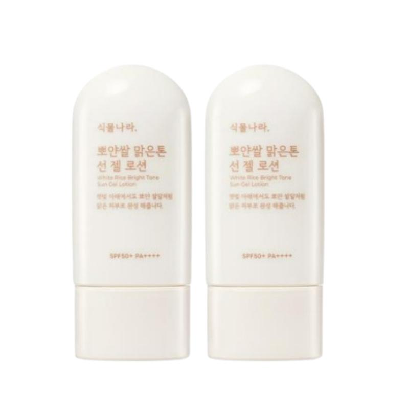 

SIKMULNARA Ppoyan Rice Clear Tone-Up Солнцезащитный гель-лосьон Двойной набор (60 мл х 2)