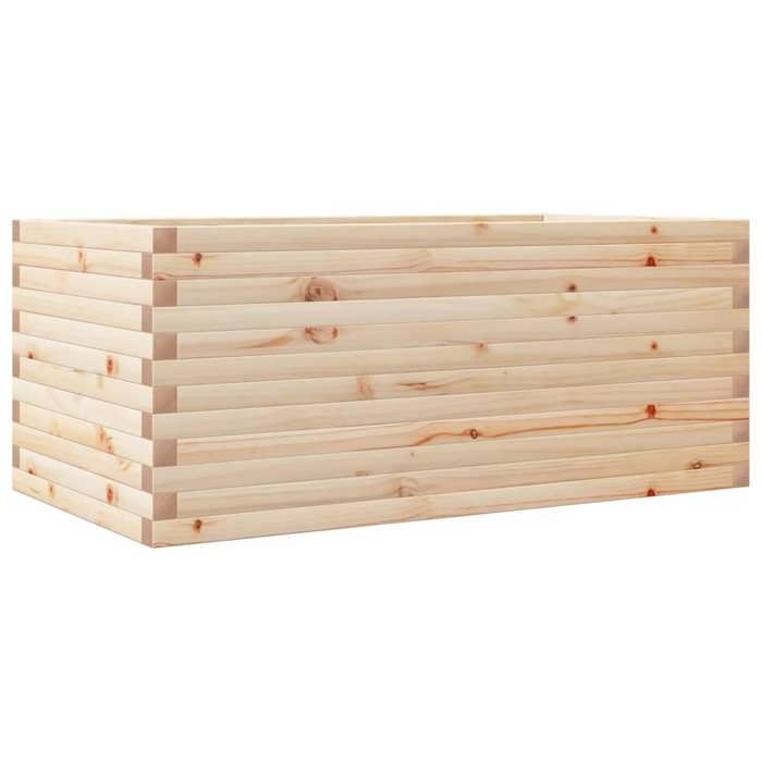VidaXL Jardinière 110x60x45,5 cm bois de pin massif, jardinière d'extérieur, bac à fleurs, boîte à plantes, jardinière de 847283