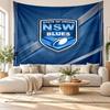 NSW Blues Wall Tapestry, Soft Fabric Wall Hanging, Decorative Backdrop For Bedroom Home Wall Art