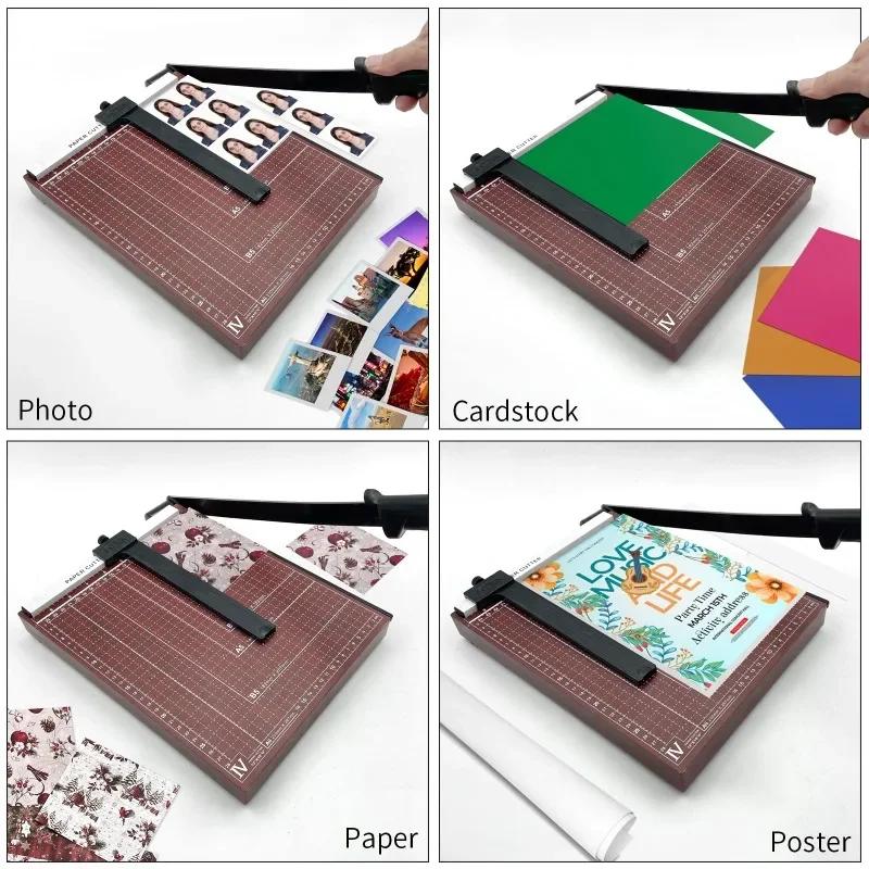 A4 Paper Cutter Guillotine Paper Cutter 30.5cm Cutting Heavy Duty Paper Slicer with Safety Blade Lock for Cards.