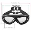 Myopia Swimming Glasses with Anti-Fog Spray Swim Eyewear Water Silicone Big Goggles Men Women