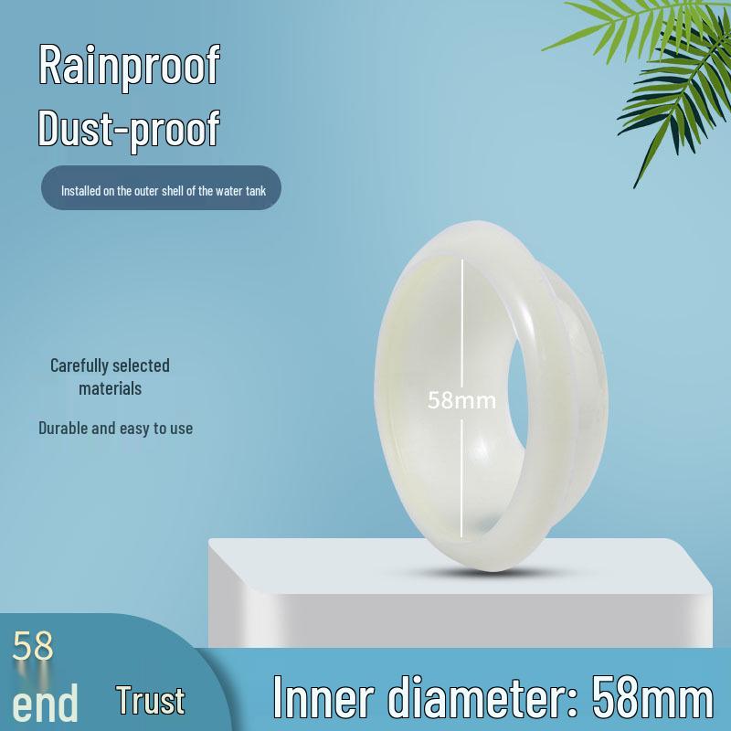 Komplett set med tillbehör för solvattenvärmare: Silikontätningsring, Vattentät/Dammtät Ring, Bas och Gummi O-ring (47, 58, 70 Rör)