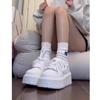 Platform white shoes women's versatile muffin shoes new board shoes ins spring and summer small height increase sports and leisure shoes