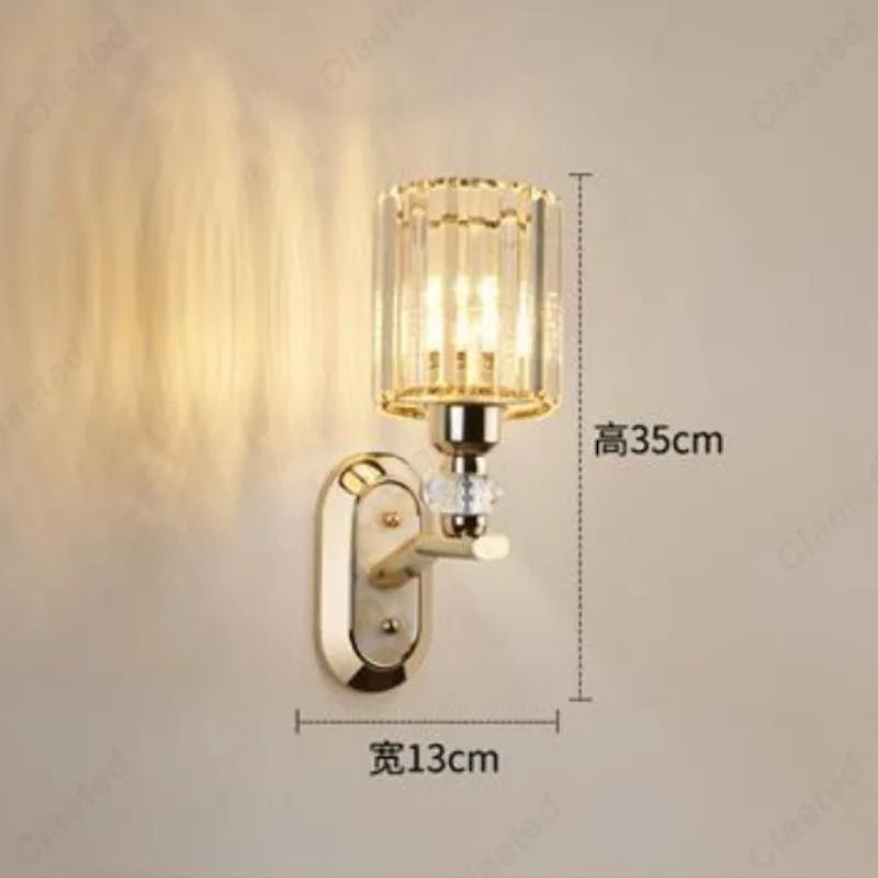 Creative LED Wall Lights Crystal Lampshades Bathroom Bedrooms Living Rooms Indoor Lighting Fixtures Wall Lights Home Decor