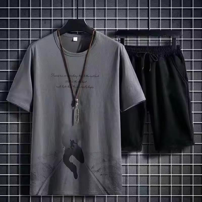 Summer Quick Drying Men's Sets Fashion Tracksuits Casual Breathable Short Sleeve 3D Printed Sports T-shirt+Shorts Basketball Set