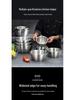 German Stainless Steel Bowl Set for Vegetable Washing, Egg Beating, Dough Kneading, and Cooking - Free Shipping