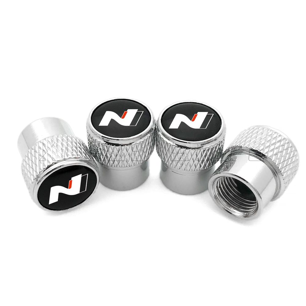 Car Wheel Tire R93 Valve Caps Stem For Hyundai N Line I20 I30 Sonata Tucson Azera Elantra Veloster Kona Santa FE NLine Accessories