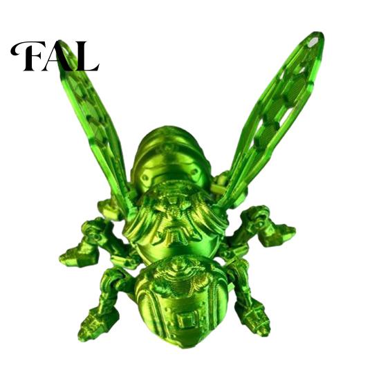 Figura di Ape da Collezione Figurine Meccaniche Stampate in 3D, Ornamento Vespa con Articolazioni Mobili, Modello di Vespa Articolato Decorazione per la Casa Giocattolo Fidget, Insetto