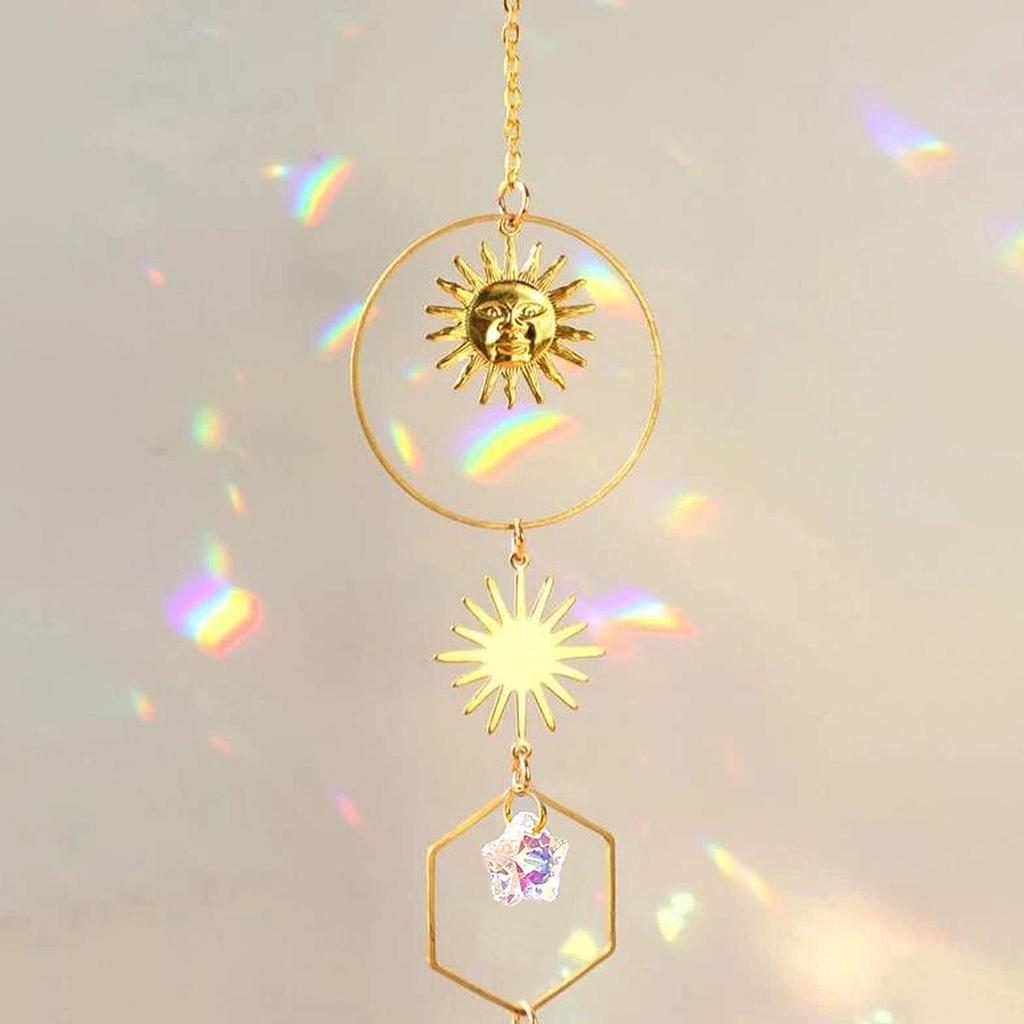 Crystal Pendant Sun Catcher Window Decoration - Handmade Hanging Ornament Gift