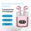 AI Intelligent voiceTranslation Earphones In Real Time Online Translator 143Language Noise Reduction In Ear Translation EarBurds