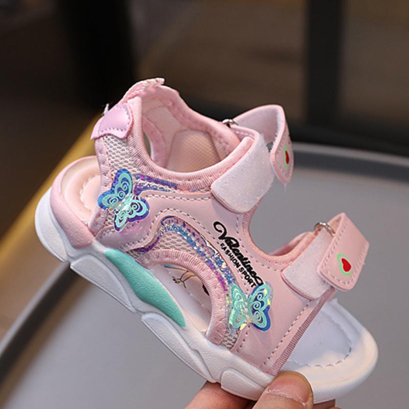 Summer New Fashion Girls Soft Sole Wear-resistant Breathable Beach Sandals