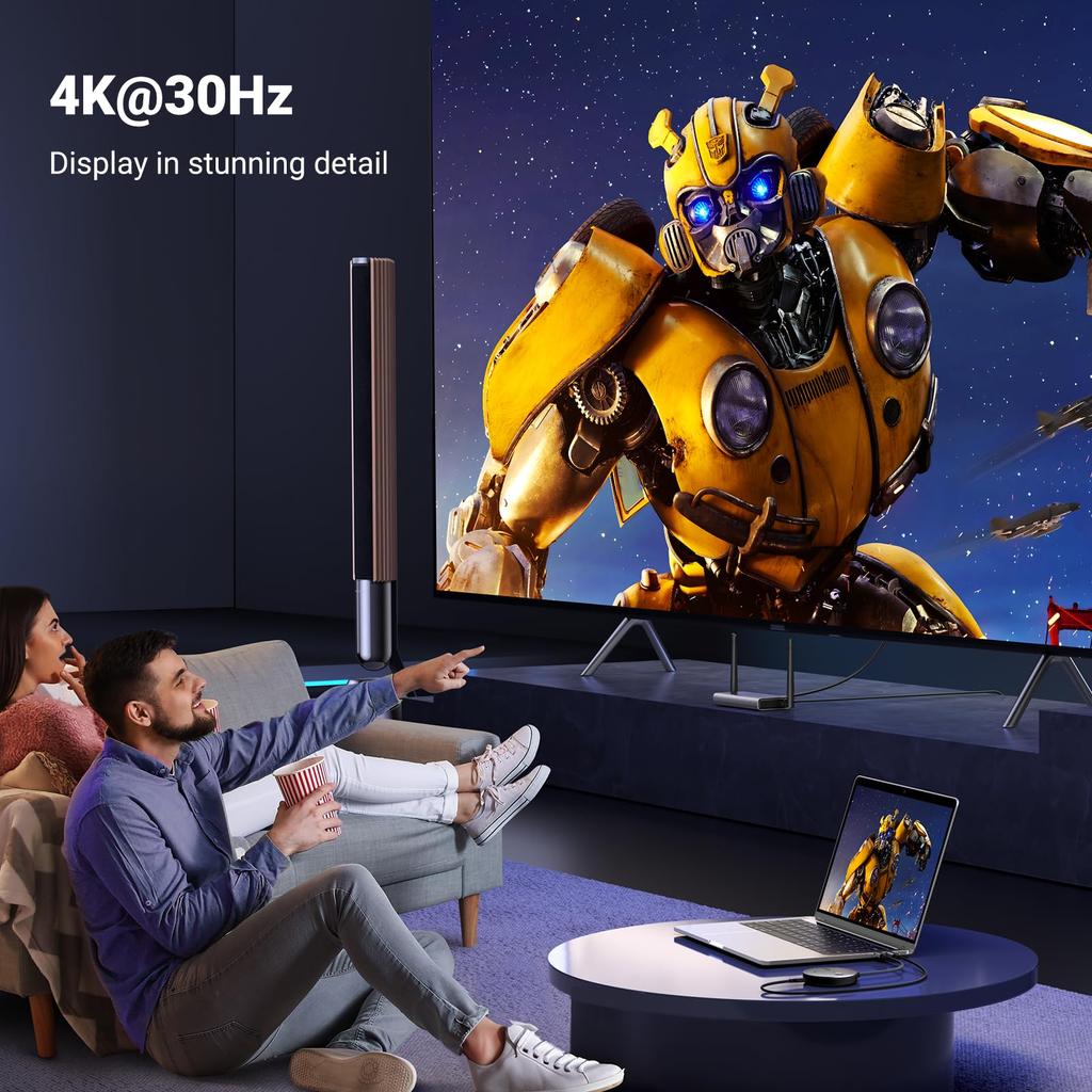 UGREEN Wireless HDMI TransmitterReceiver, HDMI Extender [4K30Hz50M2.4G+5GJapan Technical Standards Certification Certified] Wireless HDMI Transmitter