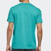 Adidas T Shirts Men's Green Crew Neck Moderate Straight Fit FM9363