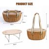Excellent workmanship Wicker Meal Holder Stores Strong Dish assemblies And Drink Vessels