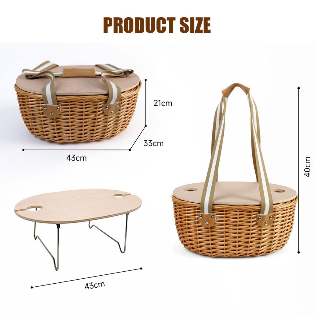Excellent workmanship Wicker Meal Holder Stores Strong Dish assemblies And Drink Vessels
