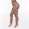 Leopard Print Women's Long-sleeved Bodysuit Bodysuit