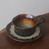 160ml Kiln Ceramics Hand-washed Coffee Mugs and Saucers Exquisite Italian Concentrated Latte Cups American Afternoon Tea Cups