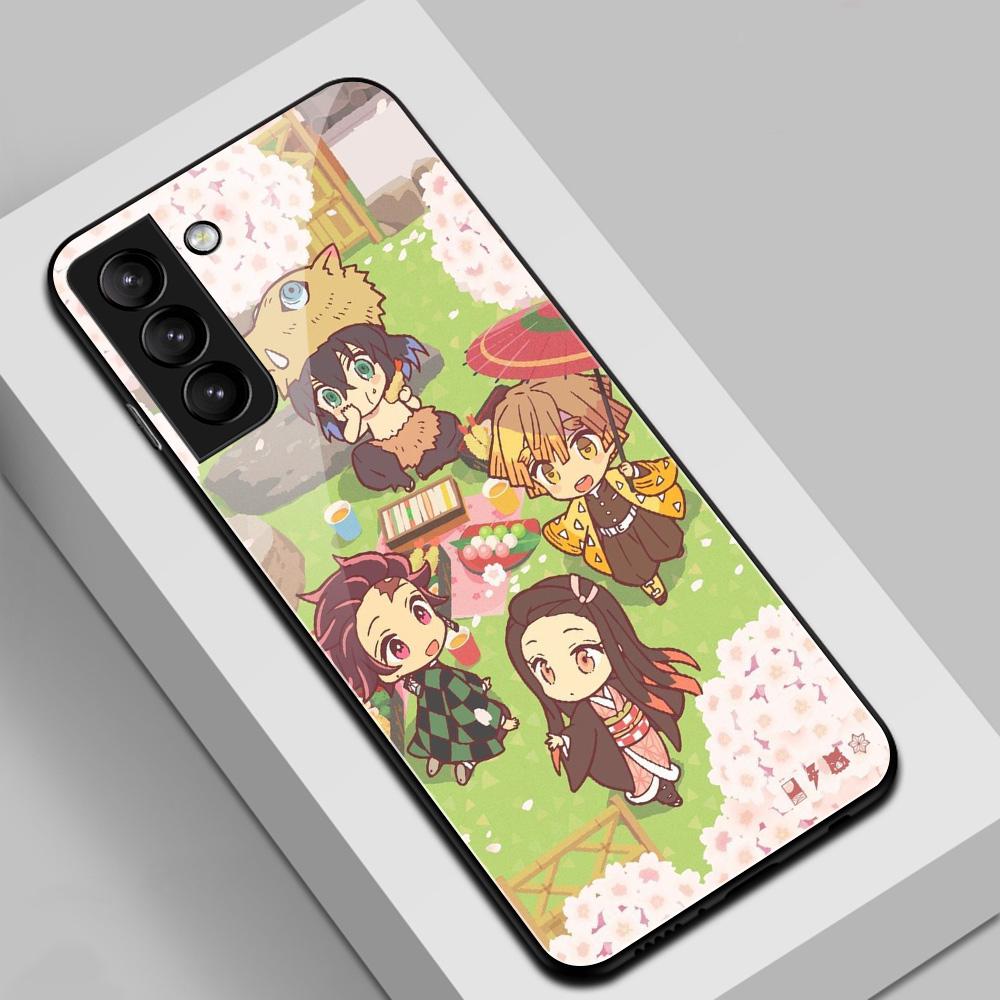 

Для Samsung Galaxy A60 A31 A51 A71 A52 A32 4G 5G A50 A70 чехол Demon Slayer стеклянный чехол для телефона M40S