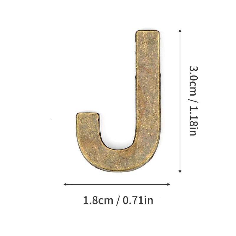 1Pcs Metal Self Adhesive House Number English Alphabet Letters for Apartment Room Door Plate Table Mailbox Number Stickers 3*2cm