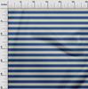 oneOone Cotton Flex Blue Fabric Stripes Quilting Supplies Print Sewing Fabric By The Yard 40 Inch