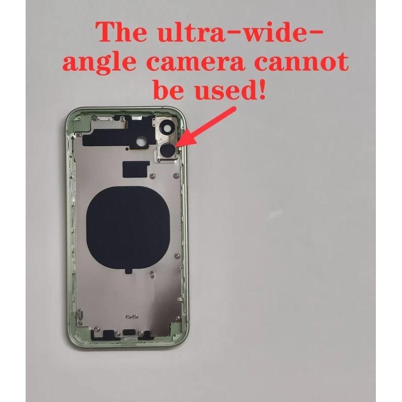 DIY Back Rear Battery Cover Middle Frame Replacement for iPhone XR Like 17, 11 Like 17 , 11 Up to 17 XR Convert to 17 Chassis