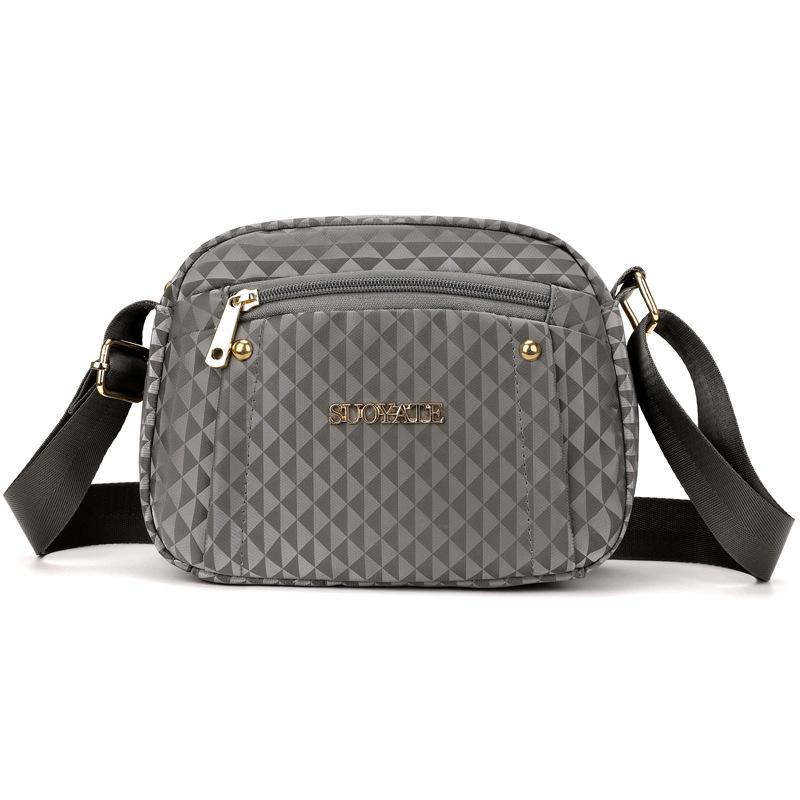 

Женская сумка через плечо, сумка на плечо, нейлоновая легкая сумка для мамы, дорожная сумка для мобильного телефона, небольшая квадратная сумка для мелочи темно-серого