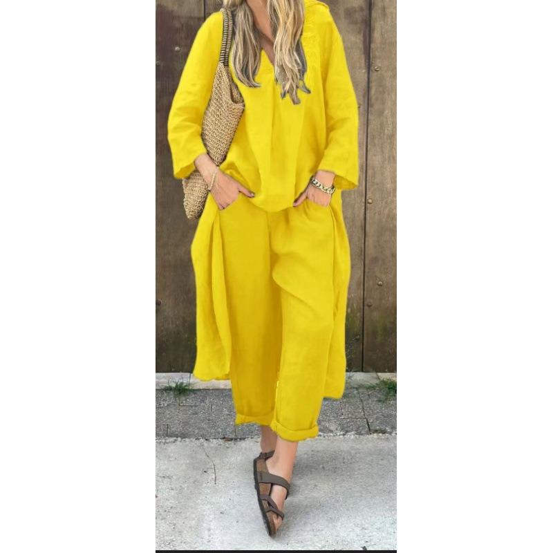 DICFY Women's Fashion Autumn Winter Casual Long Sleeve Pants Suits