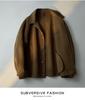Men's 2025 Autumn/Winter Woolen Coat - New Lapel Wool Jacket, High-End Feel, Loose Fit.