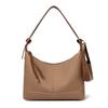 Women's Textured Hobo Bag Stylish Shoulder Bag with Detachable Small Pouch for Daily Use