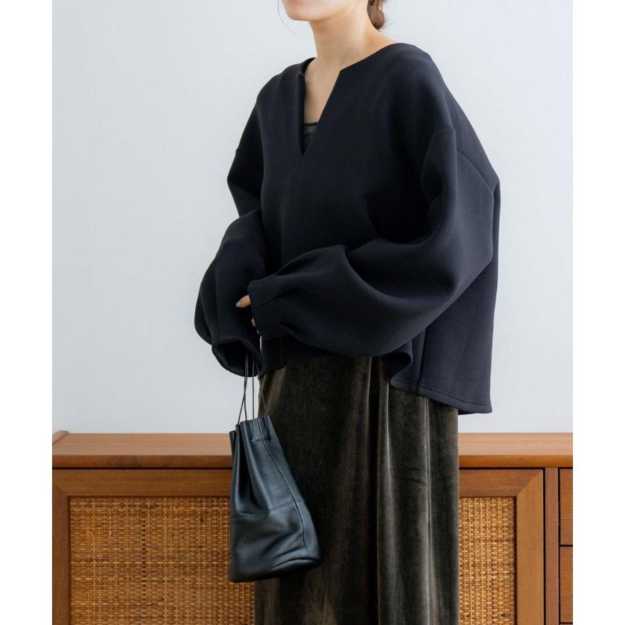 Dobrá látka Zimní mikiny Japonská Jednobarevná Volná Mikina s V-výstřihem a Lucernovými Dlouhými Rukávy pro Ženy