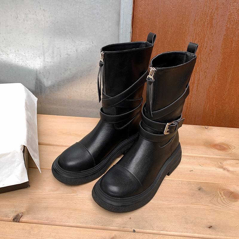 

Винтажные бархатные черные ковбойские сапоги в западном стиле женские на толстом каблуке ботинки Мартин ботфорты высокие рыцарские сапоги 35