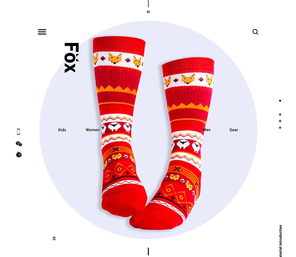 Christmas Stocking Cartoon Mid-Calf Socks: Absorbent, Breathable Cotton Socks for Men & Women – Thickened Terry Trendy Design.