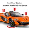 AAYF1 1:24 P1 Senna Car Toy Model Alloy Diecast Doors Opened Supercar Wheel Steering Shock Absorption Models for Children's Toys