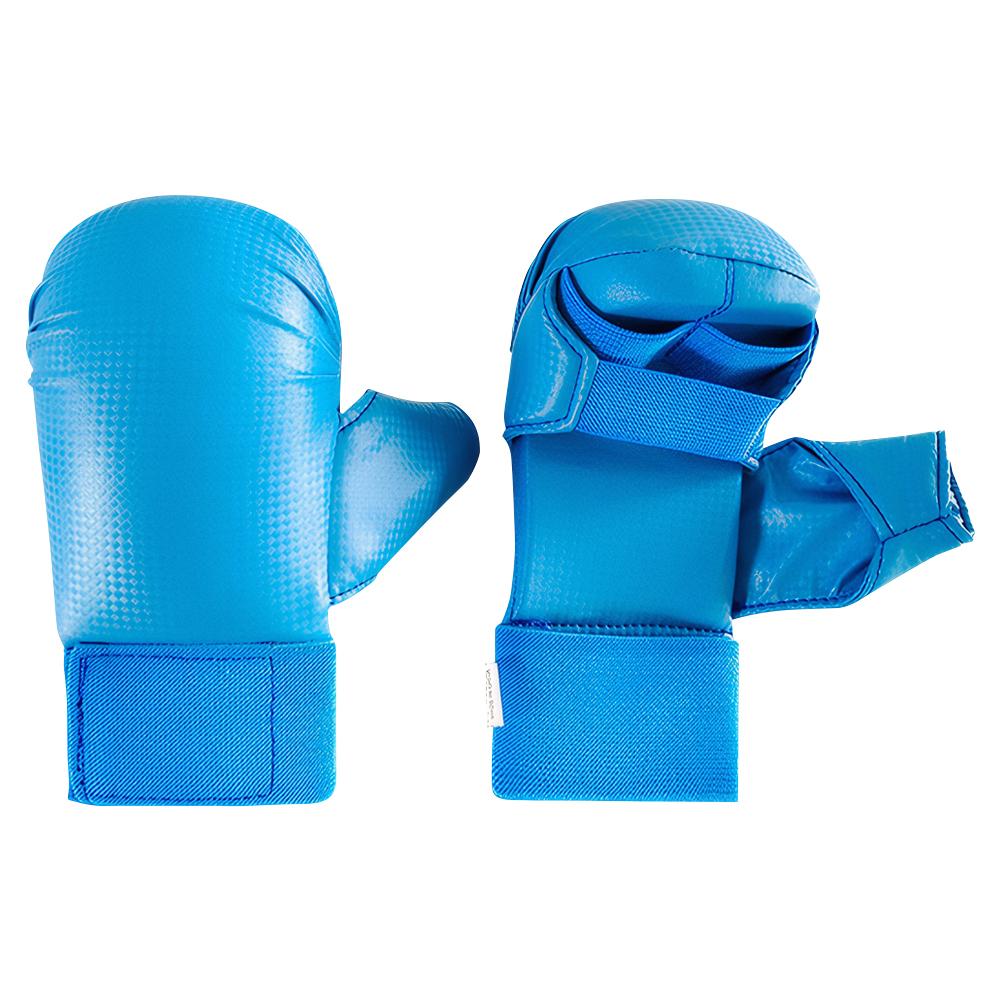 PU Leather Karate Gloves Boxing Gloves Thickened Karate Sparring Mitts Gloves Non Slip Ergonomic for Martial Arts Muay Thai