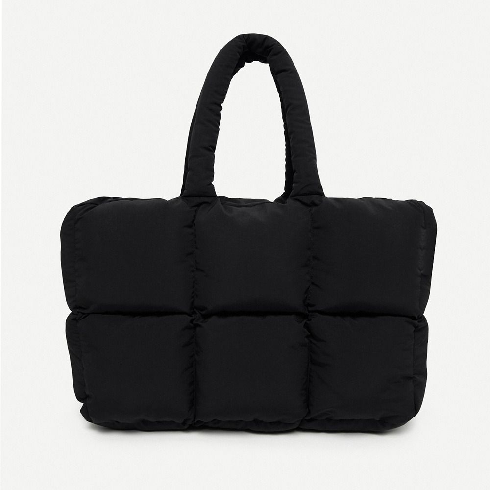 

Pleated Cloud Puffer Tote Bag Down Cotton Padded Hobos Shopper Bag Casual Underarm Bag Women Girls