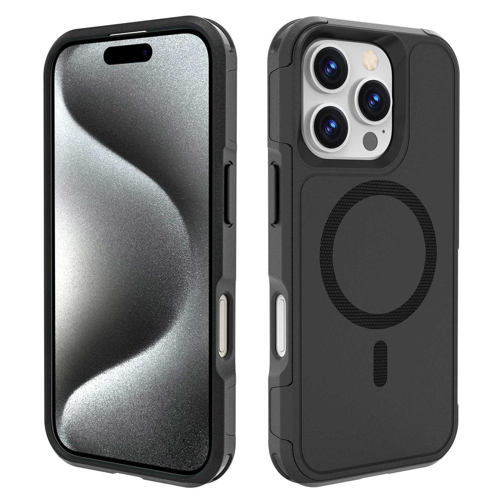 Für iPhone 16 Pro Hülle Kompatibel mit MagSafe PC + TPU Anti-Drop Handyhülle