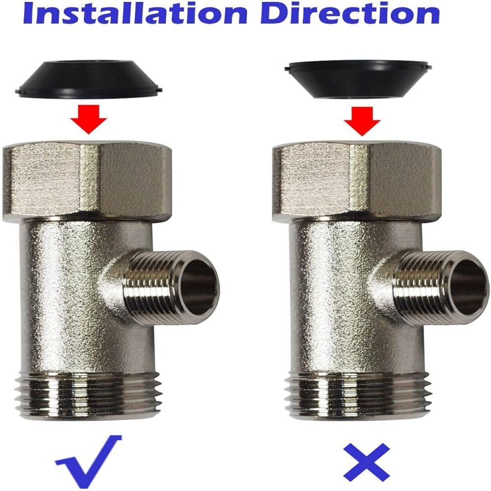 Coated Bidet T Adapter Brass 3 Way Splitter Tee Connector  Bidet