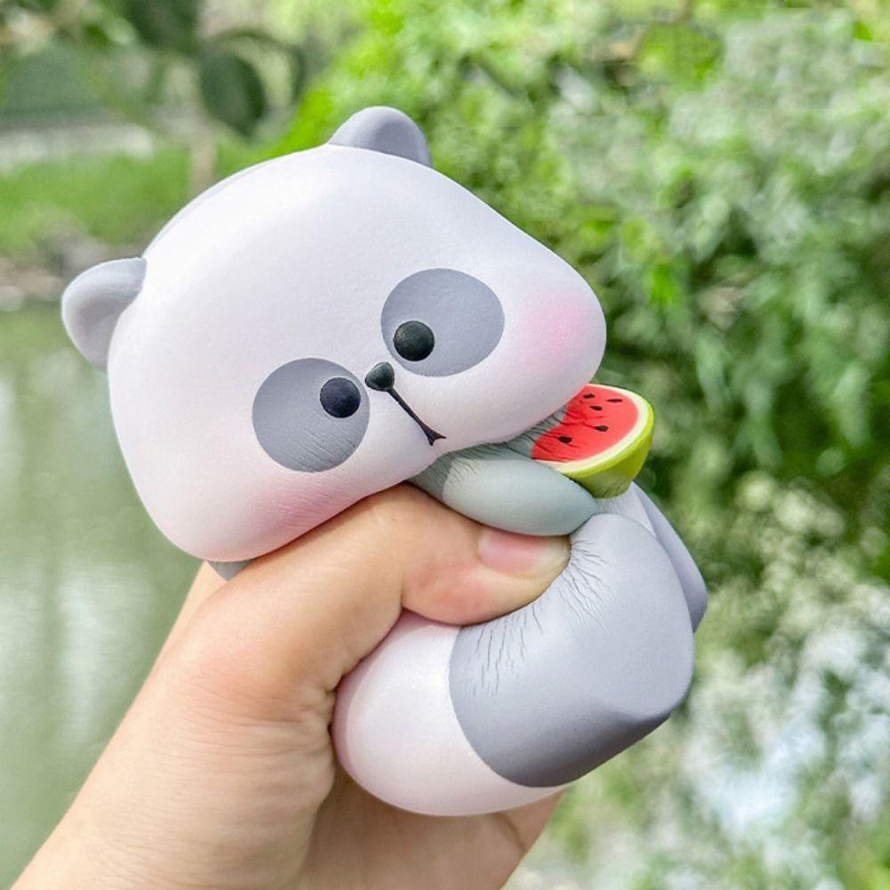 Kneading PVC Panda Squeeze Toys Elastic Animal Panda Fidgeting Toys Birthday Kids Gift