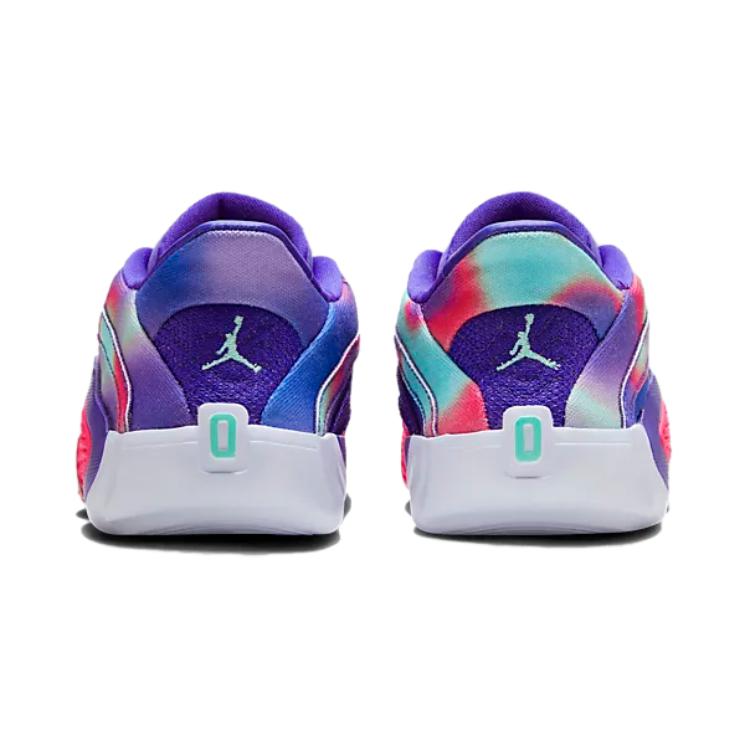 Jordan Comfortable Fit Low Top Sports Casual Shoes Kids Sneakers Purple HF5631-400