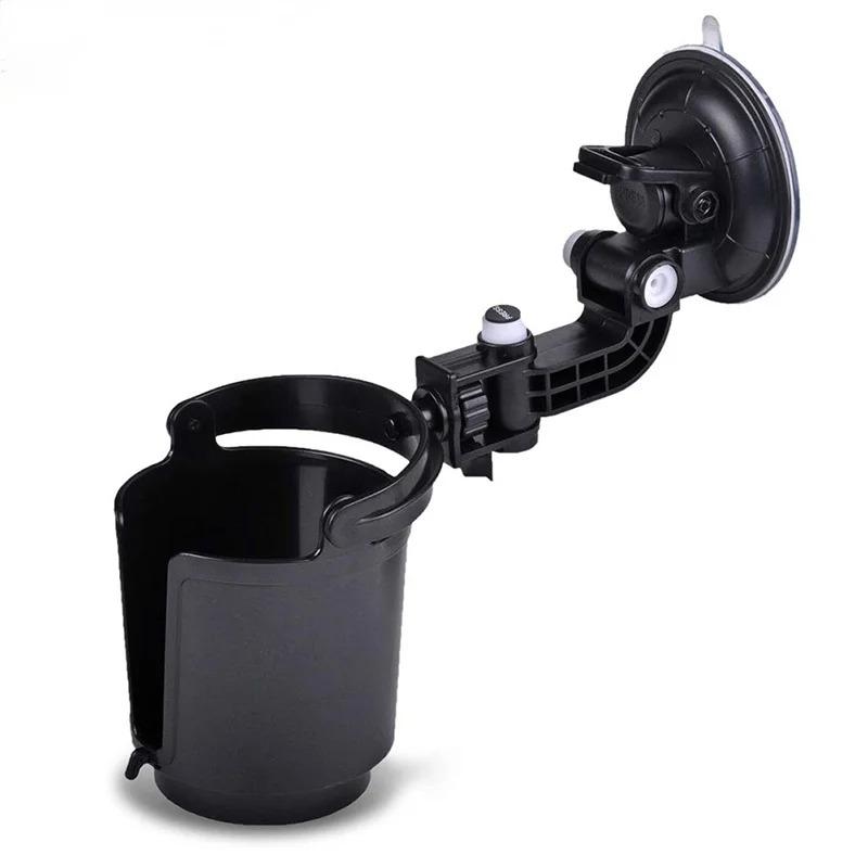 Auto Cup Holder for Cars Recessed Folding Drink Sturdy Black Vehicle Adjustable