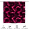 Modern Red Tie-Dye Shower Curtain Bath Decor For Home Bathroom Waterproof Fabric 72X84In (Red)