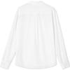 Levis Plain Minimalist Comfortable Polo Long Sleeve Shirt Women Shirts White A8745-0002