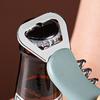 3 in 1 Wine Opener, Portable Beer Cap Lifter And Foil Cutter, Lever Corkscrew with Non Slip Handle, Stainless Steel Worm, Kitchen Bar Tool