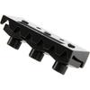 2Pcs Yootones 42mm Metal Guitar String Locking Nut Compatible with Floyd Rose Style Electric Guitar Tremolo Bridge Lock System (Black)