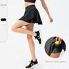 Spring and Summer New Arrival Yoga Exercise Skirt Loose Breathable Running Culottes Fashion Tape Fake Two-Piece Gym Short Skirt Tennis
