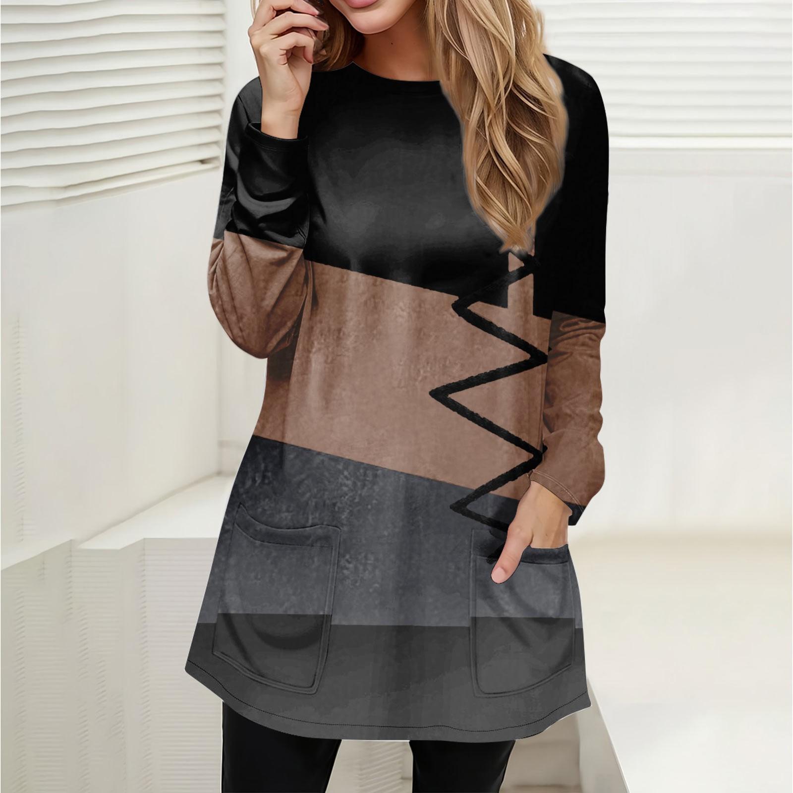 

Женская толстовка, пуловер, активная спортивная одежда, карманный принт, повседневный топ с круглым вырезом и длинными рукавами, микроэластичный топ на осень и зиму L чёрный